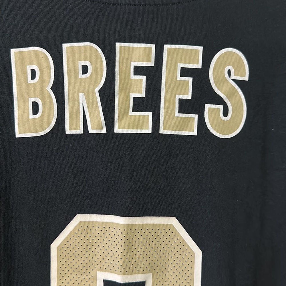 NWOT Drew Brees NFL NEW ORLEANS SAINTS LOGO NIKE LARGE DRIFIT Men’s T-shirt